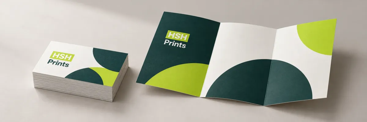 Business essentials: the printed set laid out together