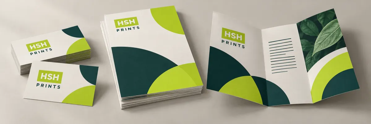 Full paper suite: the printed set laid out together