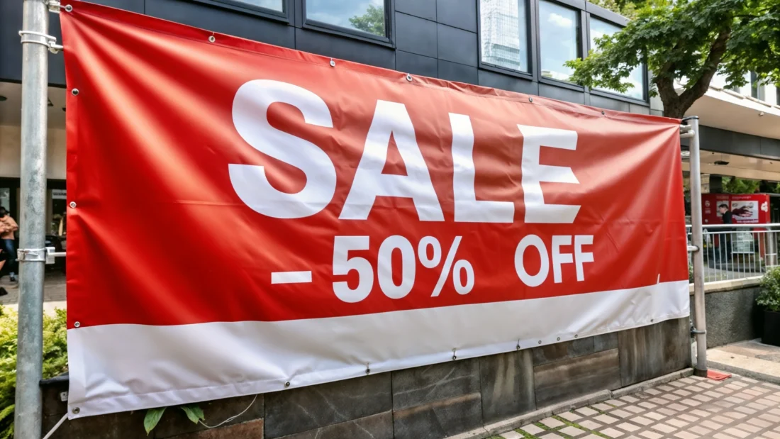 Vinyl banners — hem & eyelet