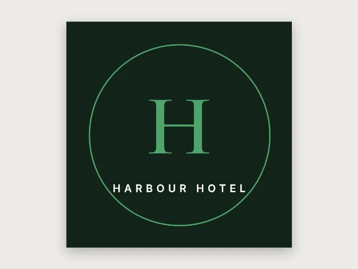 Coaster template: monogram