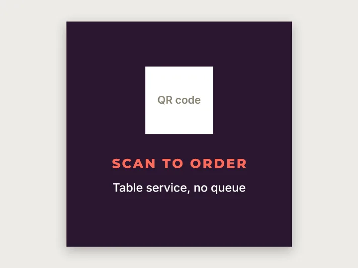 Coasters template: scan to order