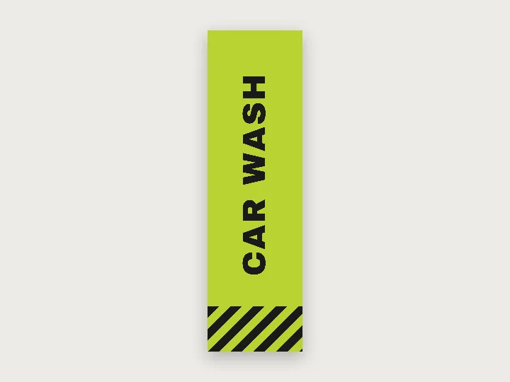 Flag template: car wash