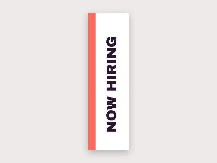 Flag template: now hiring