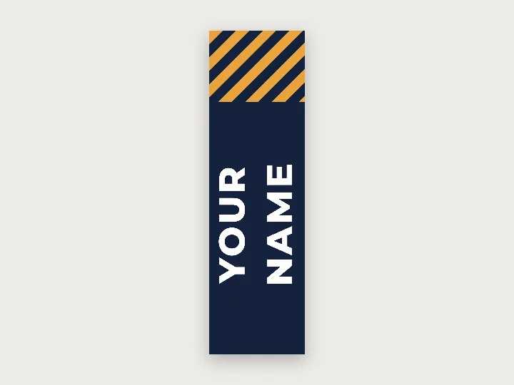 Flag template: striped name