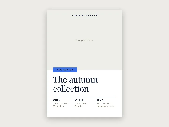 Flyer template: magazine cover