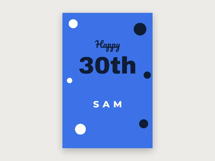 Sign template: birthday welcome