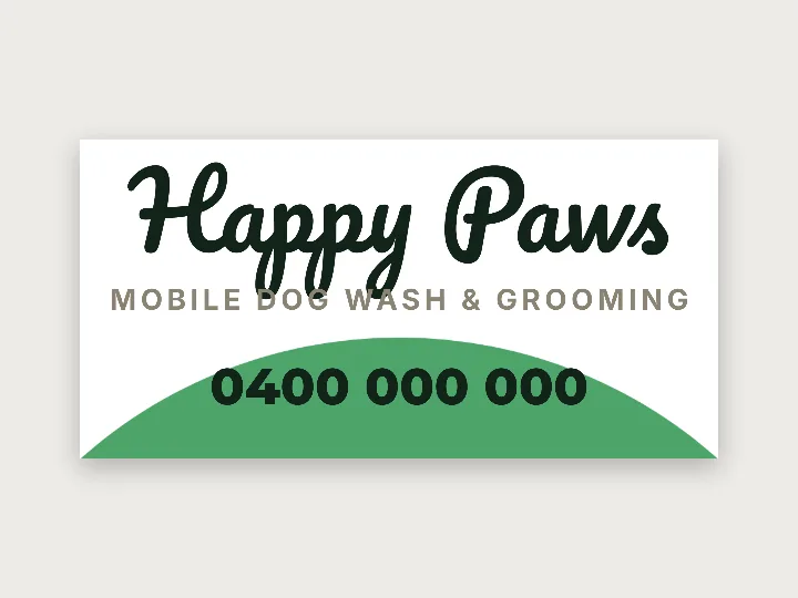 Car magnet template: dog wash