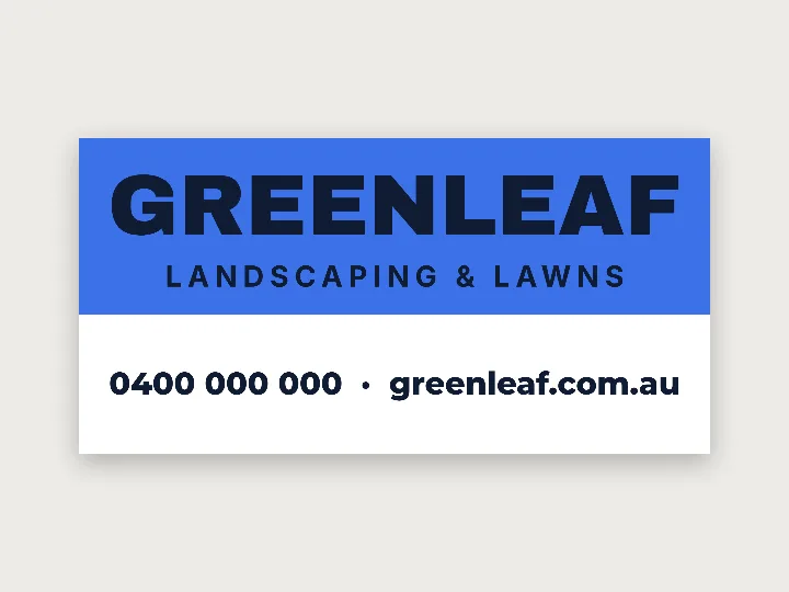 Car magnet template: landscaping