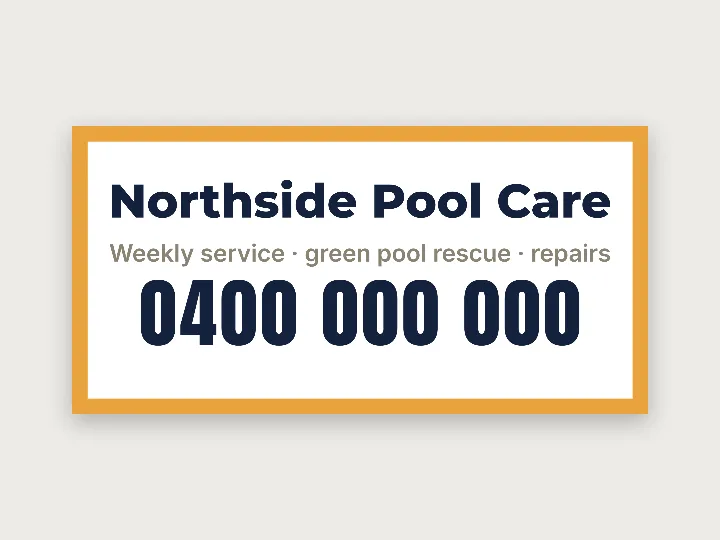 Car magnet template: service and suburb