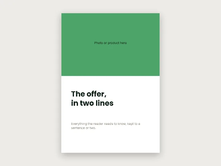 Poster template: Split panel