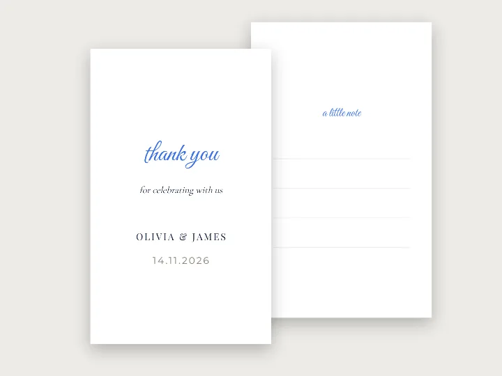 Swing tag template: wedding favour