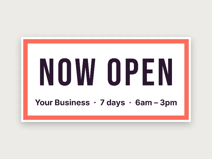 Vinyl banners template: now open